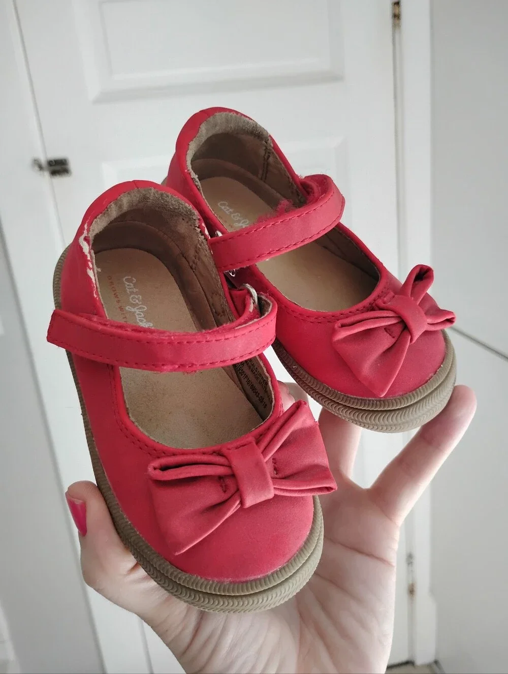 Ladybug Red Baby Bow Mary Jane's